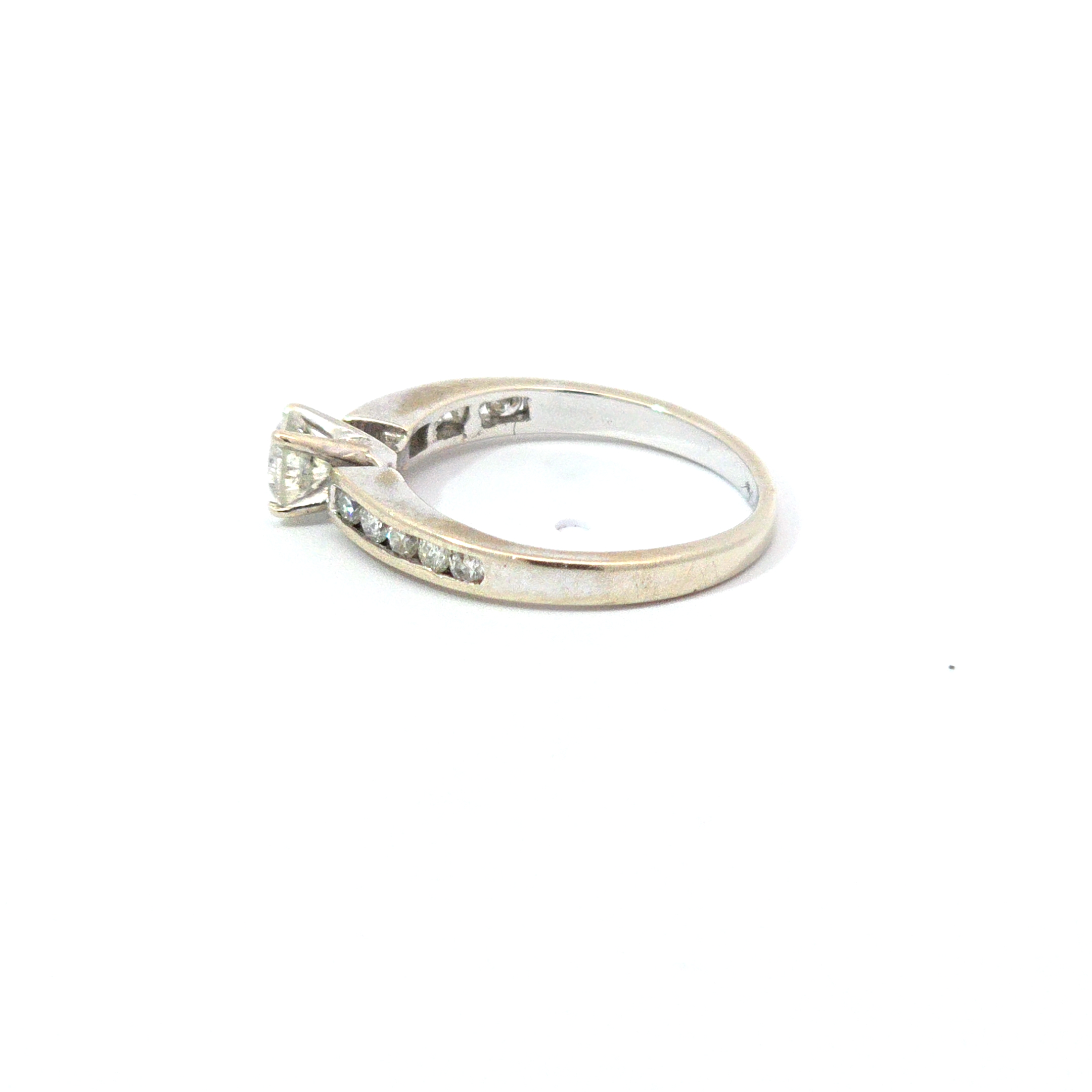 14kt White Gold .20ct Center Diamond Engagement Ring - Image 2