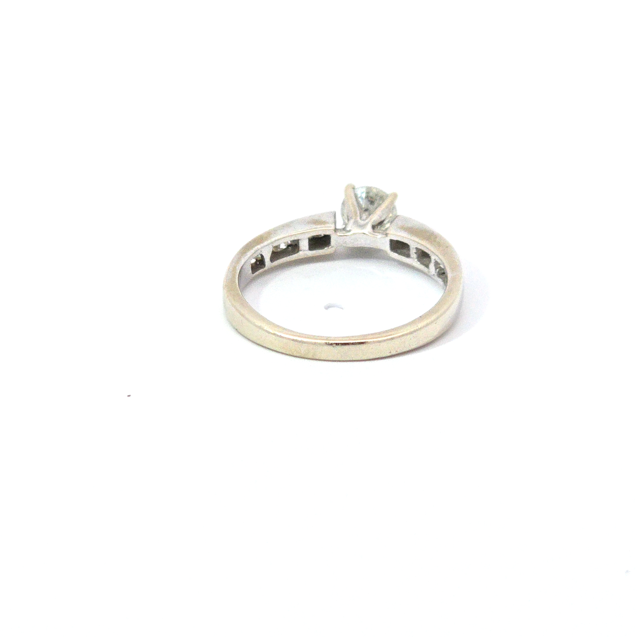 14kt White Gold .20ct Center Diamond Engagement Ring - Image 3