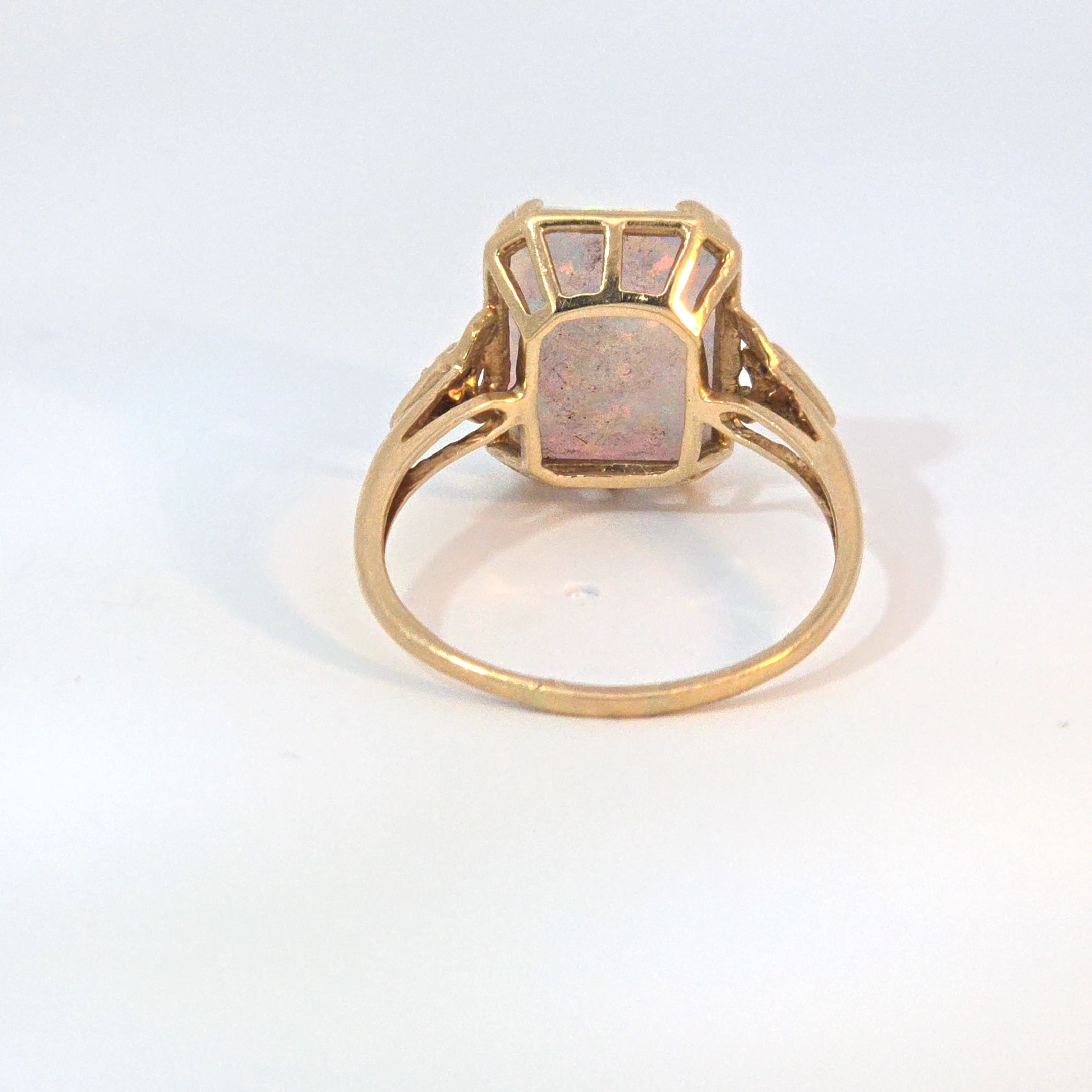 10k Yellow Gold and Fire Opal - Image 4
